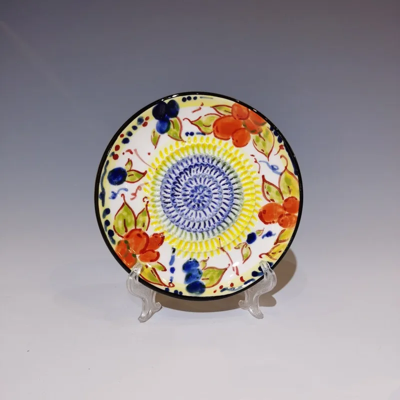 Hand Made Colored Glazed Ceramic Grating Garlic Plate Porcelain Grater Plates Set Ceramic Garlic Grinder Plates