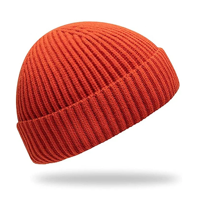 2021 wholesale acrylic blank beanie cap beanie hats for men and women custom knit fisherman beanie