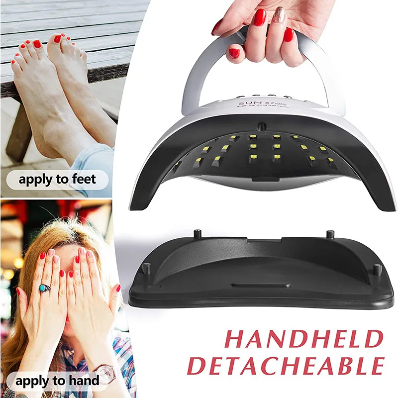 180W UV LED Nail Lamp Mini Gel UV Cat Nail Lamp Professional Rechargeable