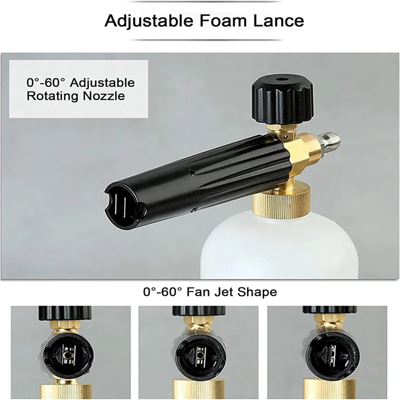 Pro Grade Car Wash Snow Foam Lance Sprayer Gun Ensure Quality PU Foam Gun Manufacture Good Quality Foam Gun Spray