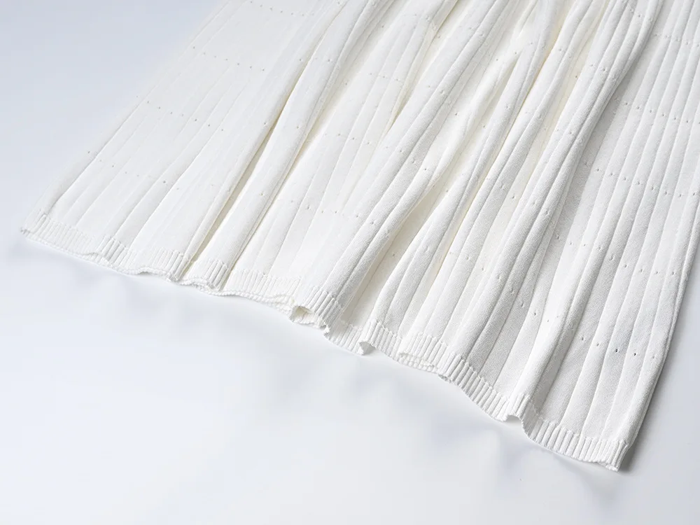 Bettergirl 2024 Custom New Sandro Women French Fashion Summer Denim Robe Sandro Clothes Elegant Knitted Dress Slim Long Skirt