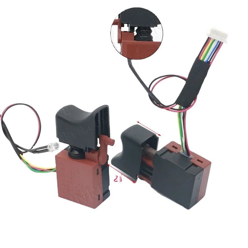 Cordless Drill Trigger Switch Adjustable Drill Speed Controller Brushless with LED for Power Tools Electric Drill Switch