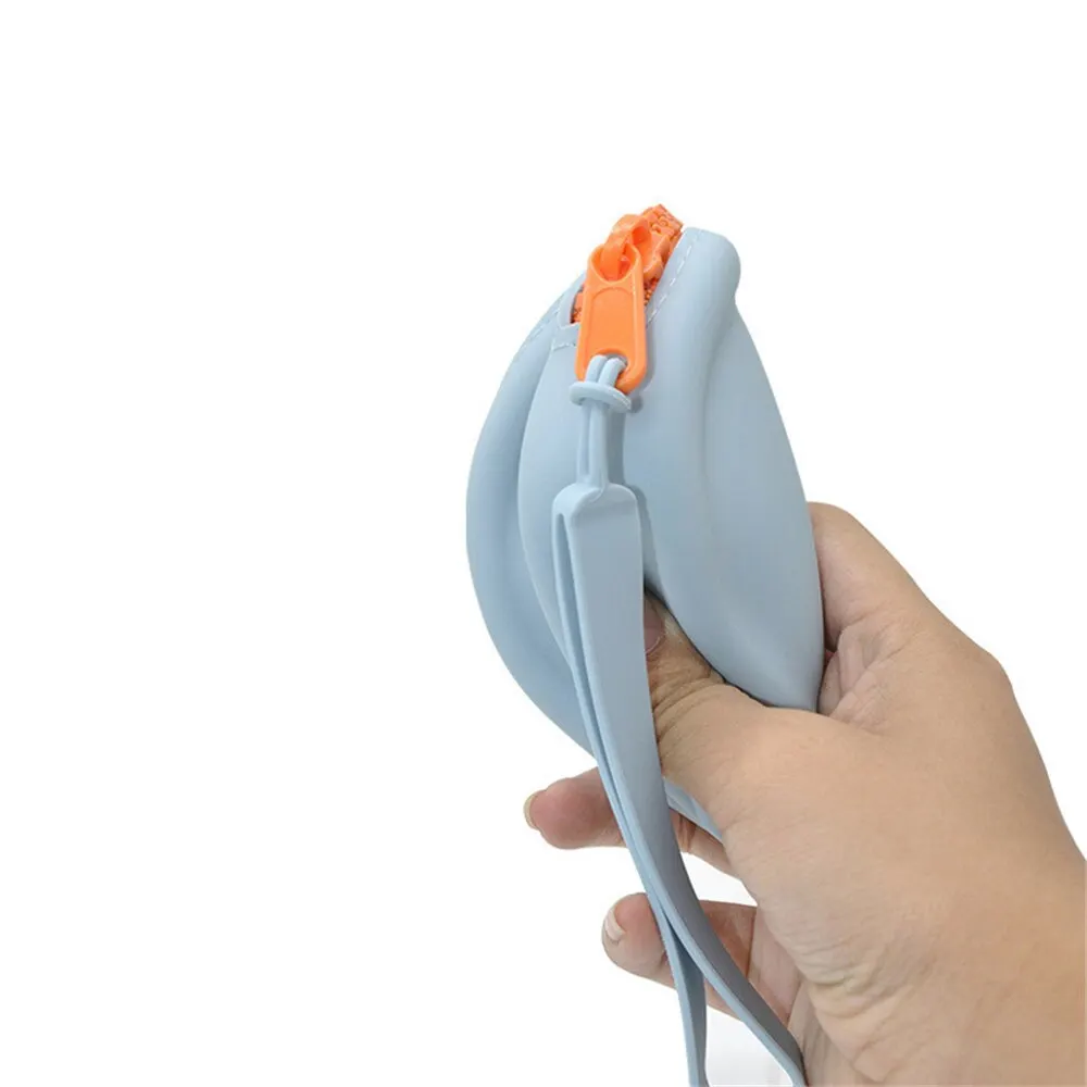 Cheap Silicone Coin Purse Keychain Bag Keyring Ornament Simple Data Cable Organizing Bag Wallet Mini Headset Bag Storage Box