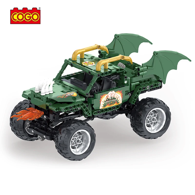 COGO Real Block Bricks Toys Racing Car Racer Puzzle DIY Set Building Block Puzzle Toys