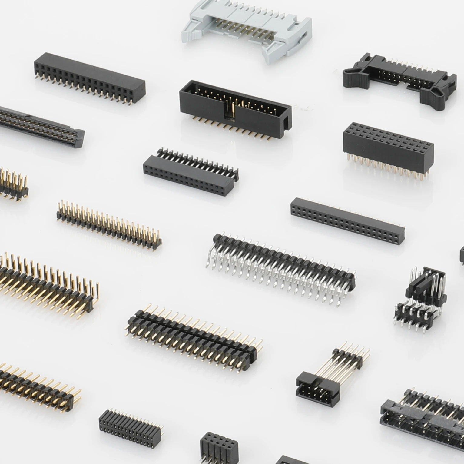 254mm Wire to Board Connector Ejector Header Dual row male 34Pin SMT Connector