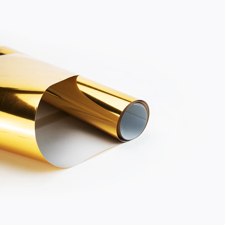 GS002 Gold Metallic Vinyl High-Temperature Textil for Clothes TPU Material Heat Transfer Vinyl for Printing