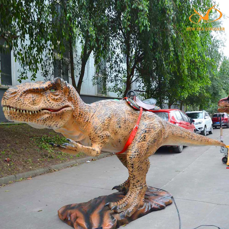 Realistic Lifelike Real Size Animatronic Amusement Park Vivid Dinosaur Rides for Outdoor