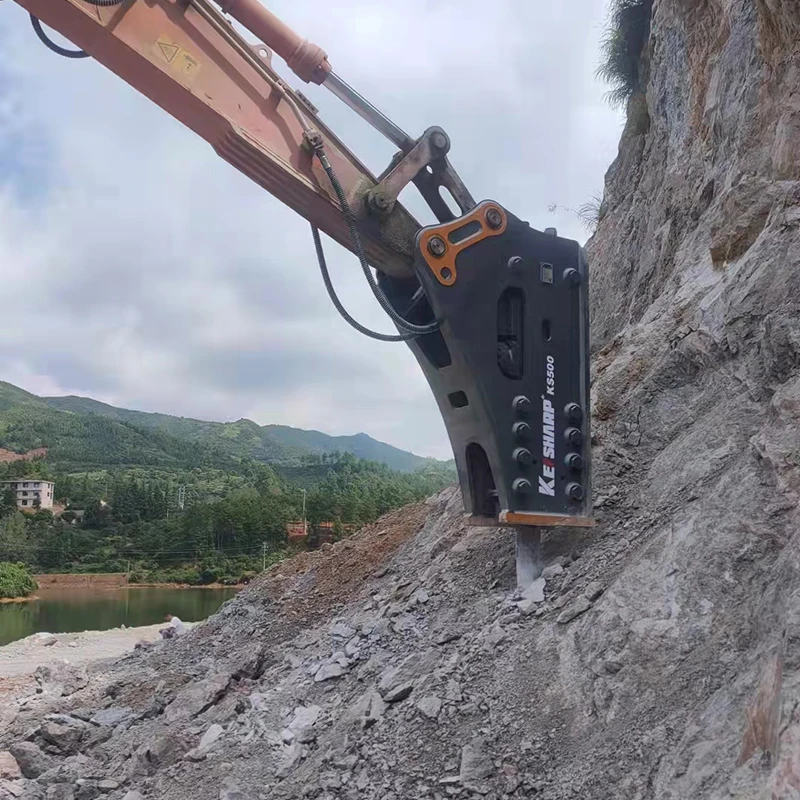 Silenced Type Trade Slide Drilling Rigs Crushing Rock Drill Valve Impact Hydraulic Top Hammer Rock Drill Attachment