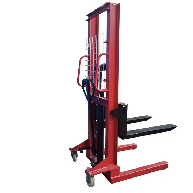 CANMAX Manufacturer High Quality Warehouse 1T 2T 3T Hydraulic Sturdy Durable Pedal Lift Manual Hand Pallet Stacker Forklift