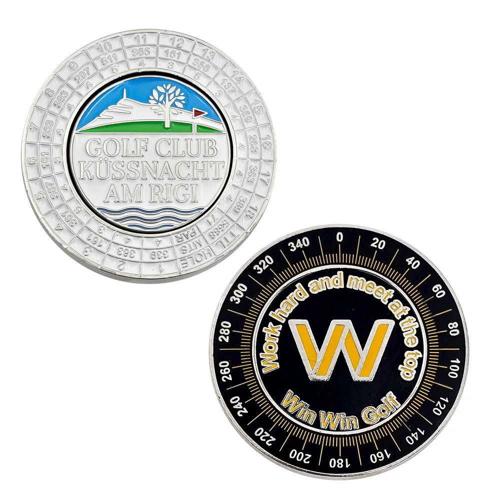 40mm Golf Ball Marker Golf Poker Chips Gifts Sets with magnet Golf On Course Accessories