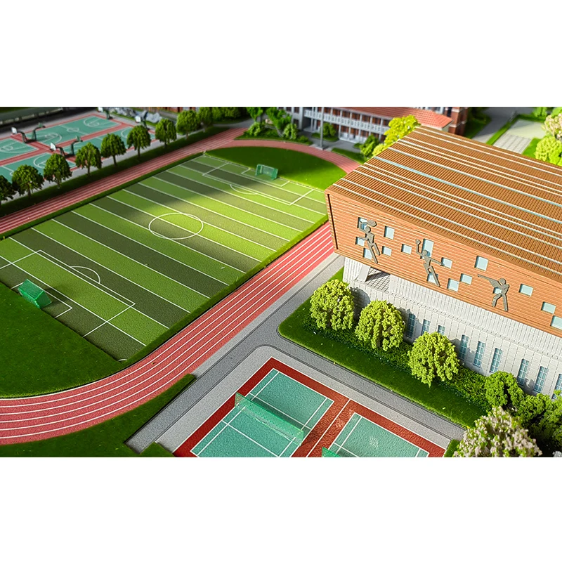 Factory live shot Campus reduced sand table model University  high school  primary school campus sand table model