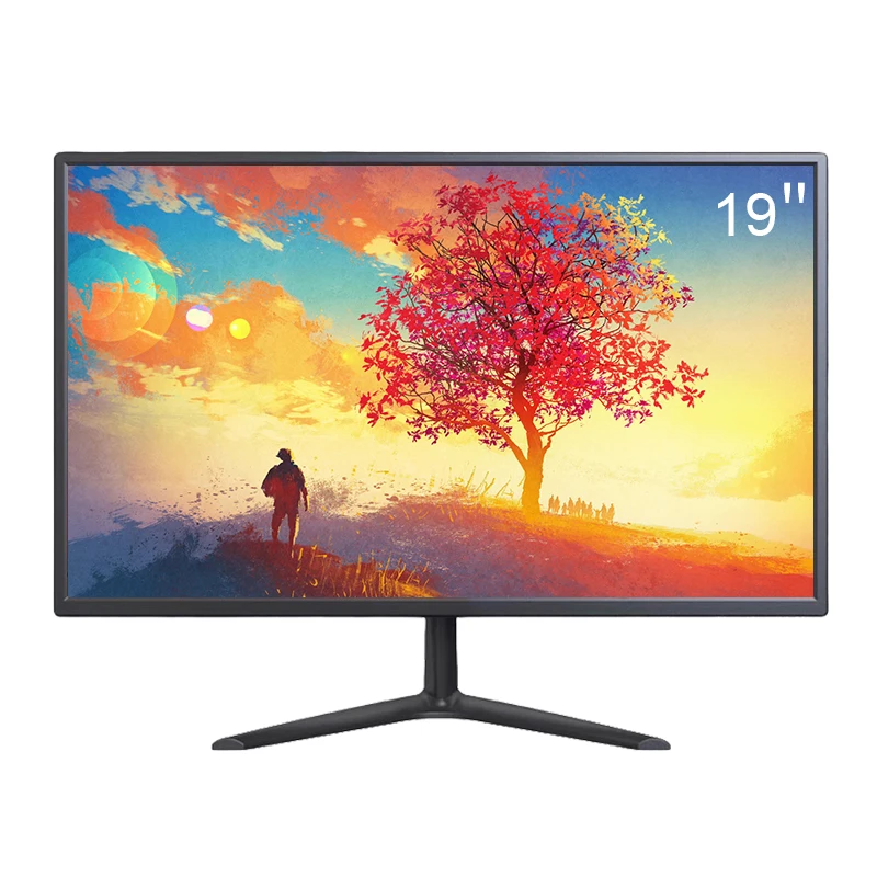 High Quality 19 Inch 1920*1080 Resolution 75Hz TN Screen LCD Audio Desktop Computer Monitor