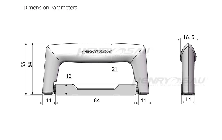Plastic Attache Handle performance box toolbox handle