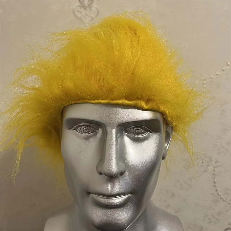 High Quality Sports Novelties Wig Colorful Clown Funny Hair Wigs Wholesale Colored Wigs For Halloween Party