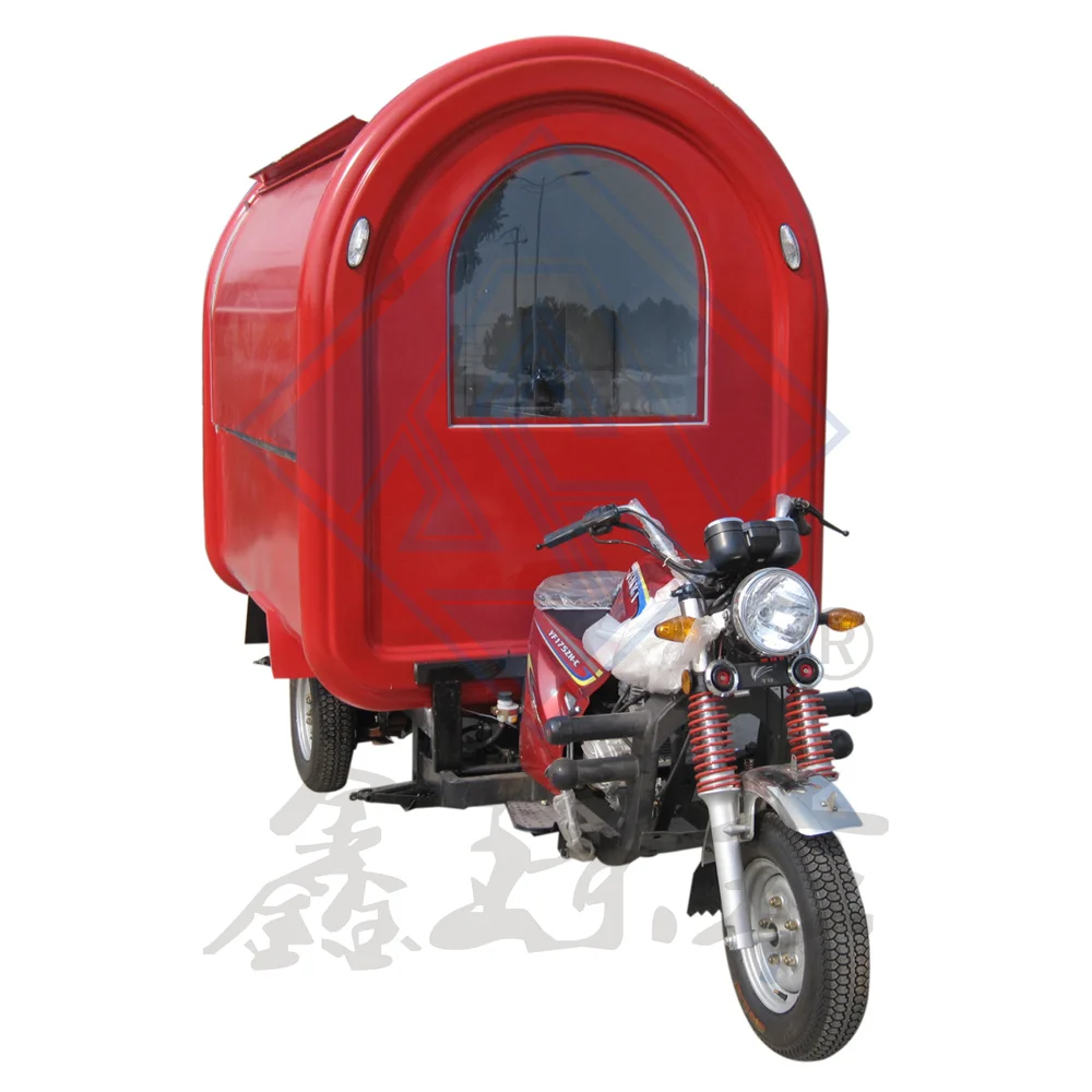 Three wheeled motorcycle dining car multi functional gasoline night market mobile commercial stall food truck
