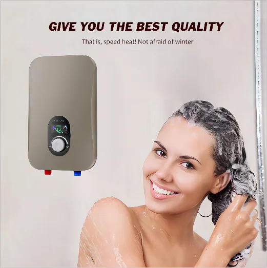 Smart 3500W 120V Wall-Mounted Energy Saving Tankless Electric Instant Water Heater Household Use Plastic Housing