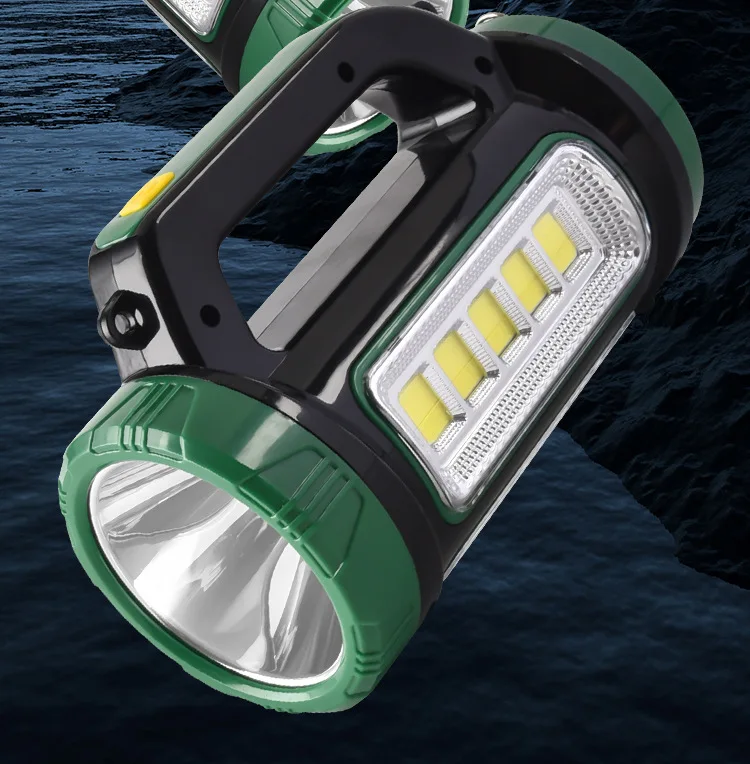 New Strong Light Handheld Light Flashlight Charging Long Range Outdoor Emergency Multi functional LED Searchlight