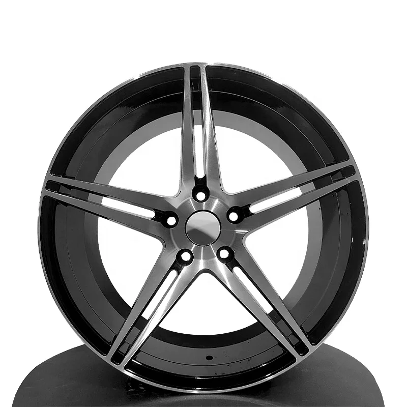 Black Spoke wheel 5x130 5x120 5x112 5x114.3 Rim Alloy Forged 20 21 22 23 24 Inch Car Wheels