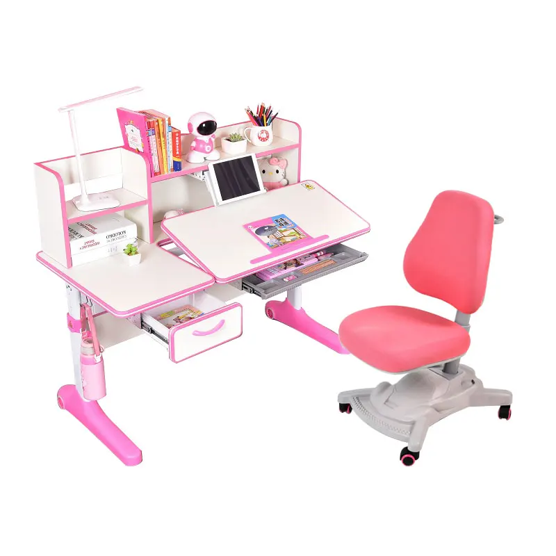 Good Reputation The New Custom Style Furniture Kids Adjustable Study Table And Chair Set Children Study Desk