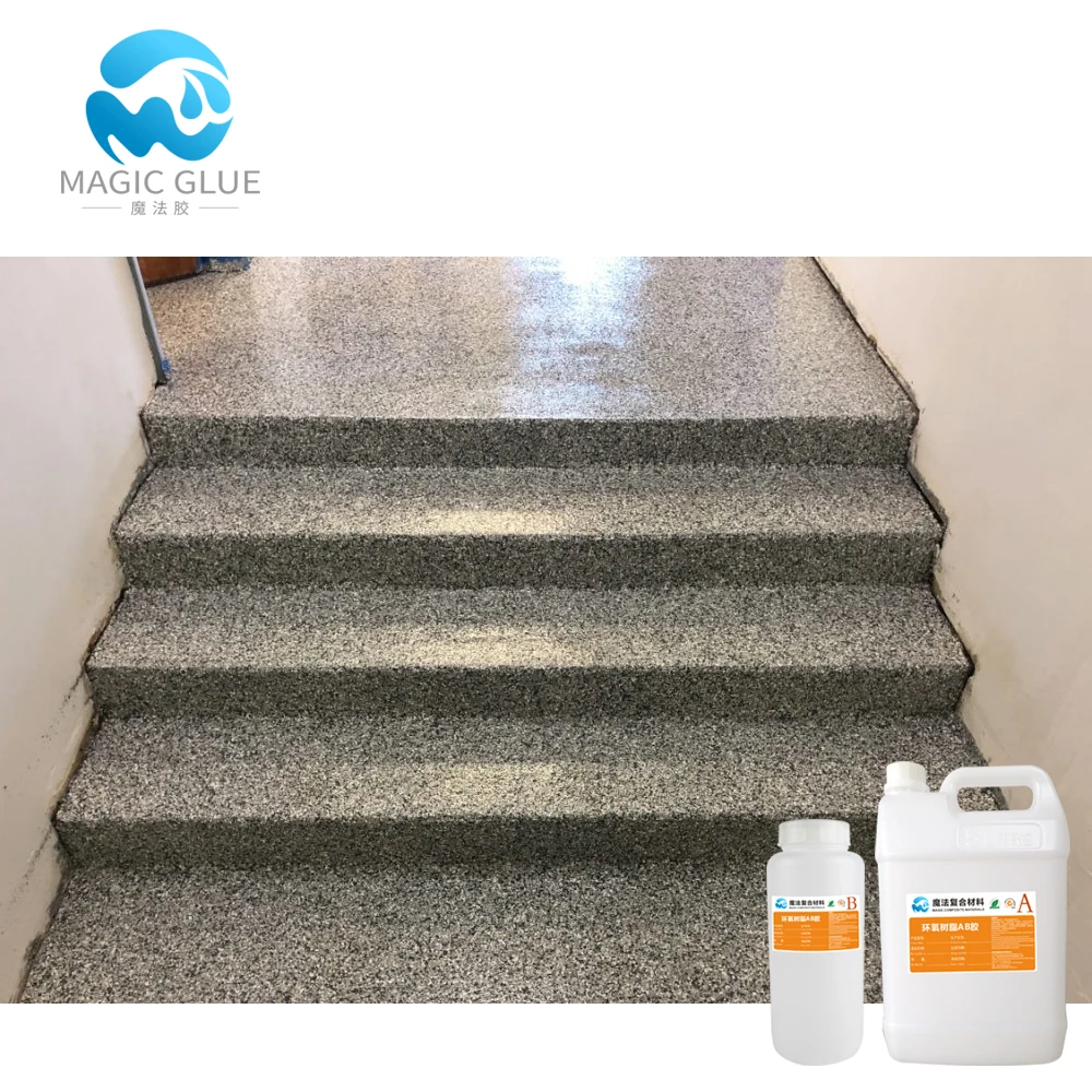 Self-leveling Brush 2 Part Flake Chip Epoxy Concrete Floor Paint Coating