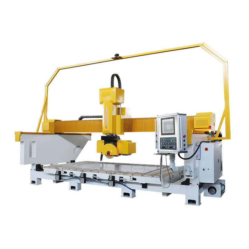 automatic cnc 5 axis bridge saw marble stone 3d stone cnc router marble granite engraving