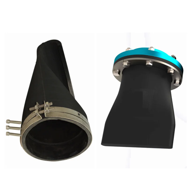 DN1000 Flange Belled Flexible Rubber Check Valve XF-T clamp Flexible Rubber Check Valve