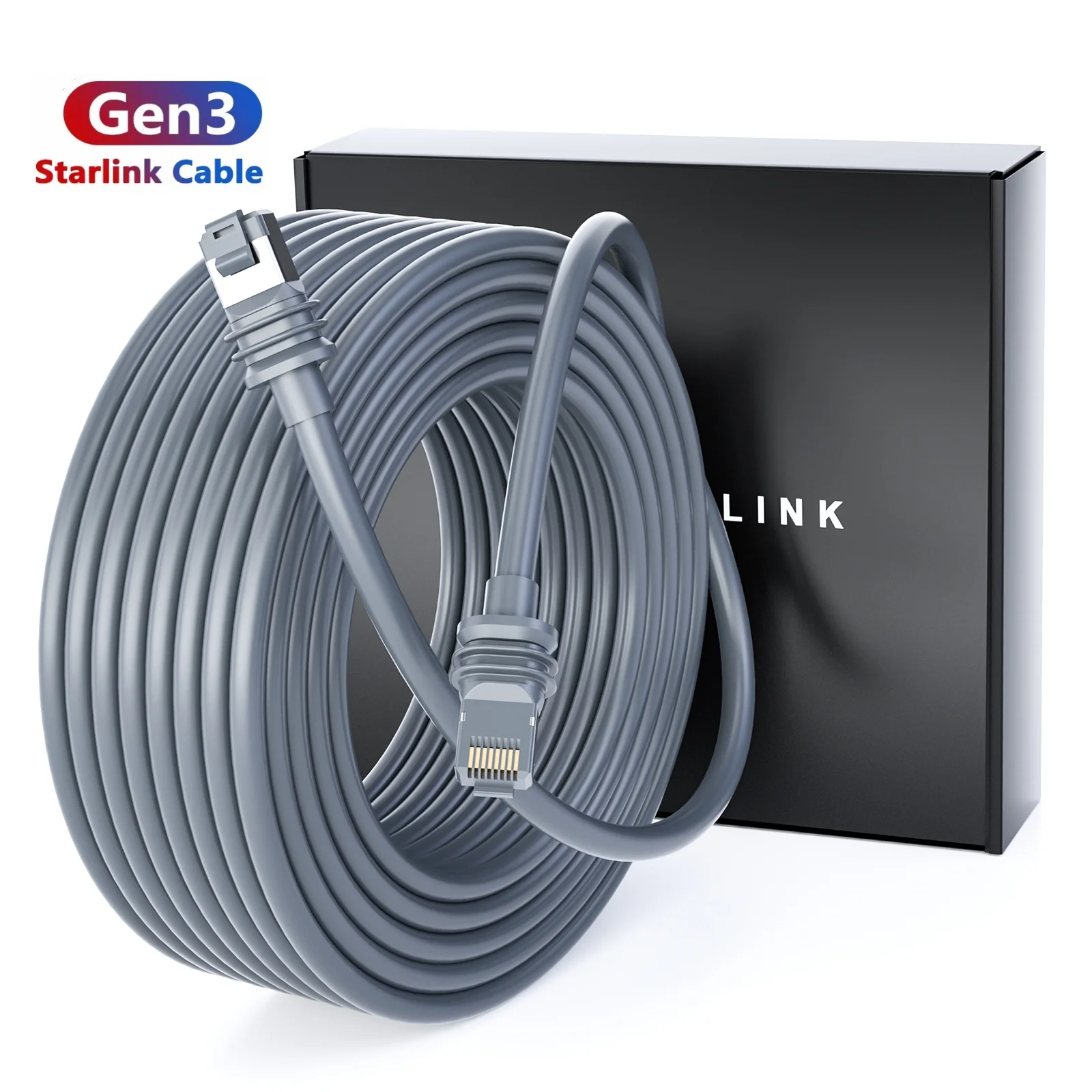 Для Starlink Gen 3 провод 2 м до 46 водонепроницаемый сменный стандарт V3 Ethernet линия для прямоугольный спутниковый кабель Gen3