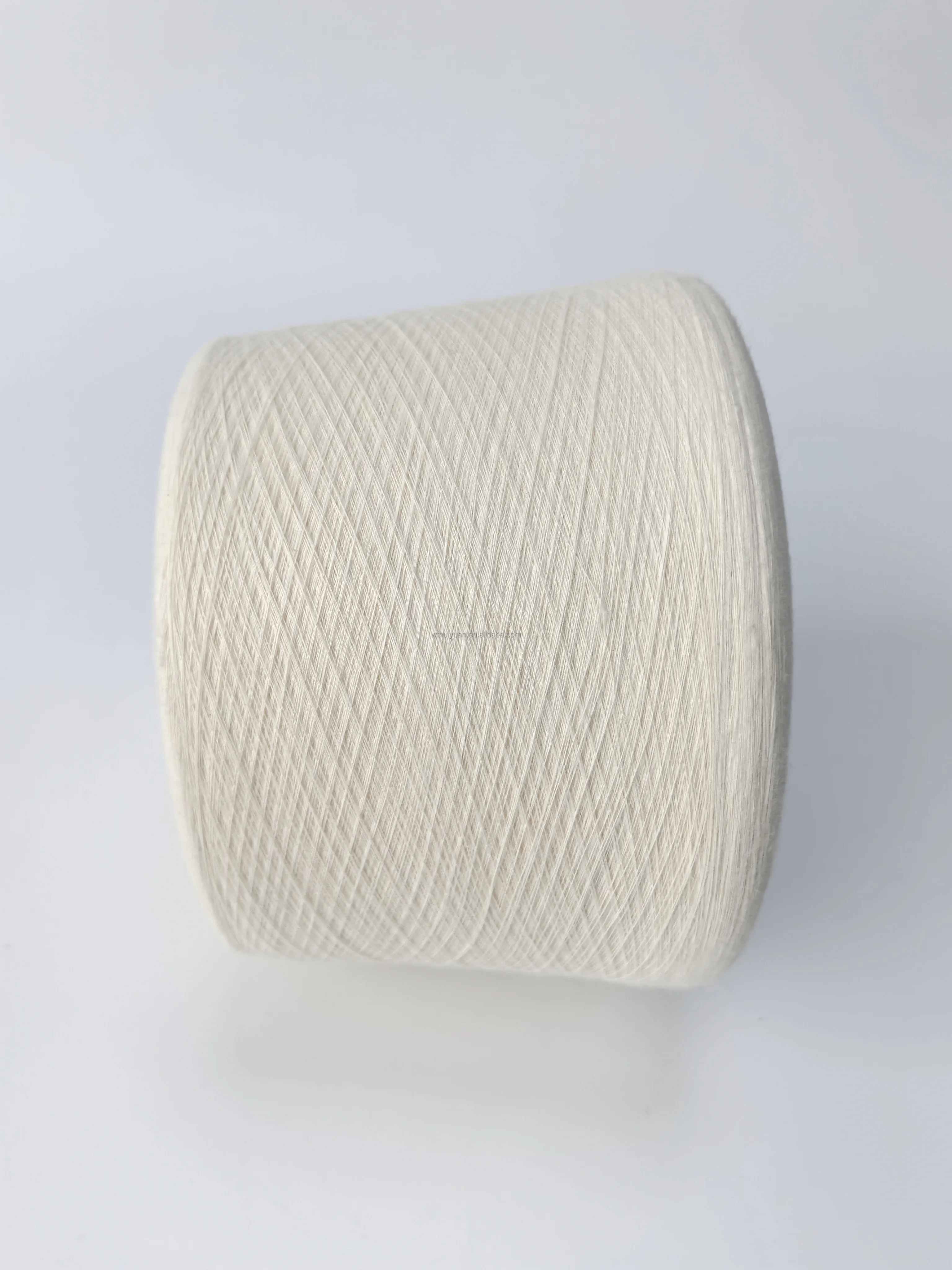 Ne26 Sustainable Eco-friendly Combed Ring Spinning GRS Certified 100% Recycle Cotton Greige Yarn  for Knitting and Weaving