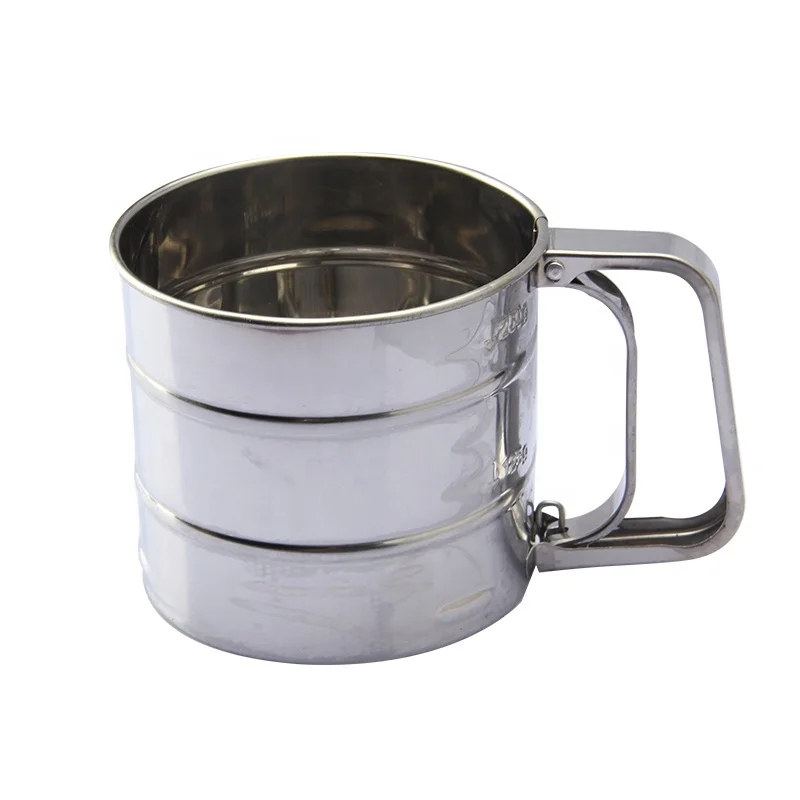 Инструмент для выпечки полуавтоматический однослойный ручной сито для муки с плоским дном