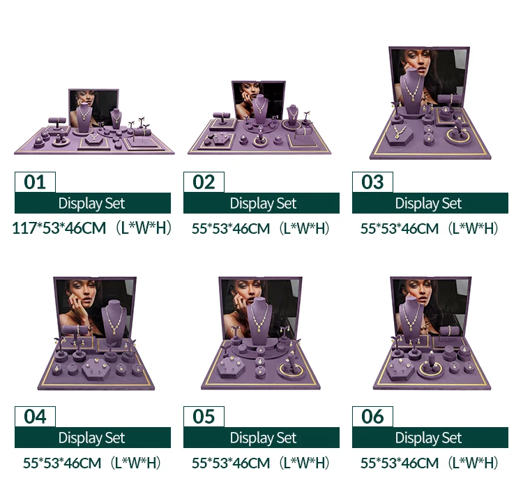 HLB ODM Brand Custom jewelry displays stand rack designs jewelry display kit for show store