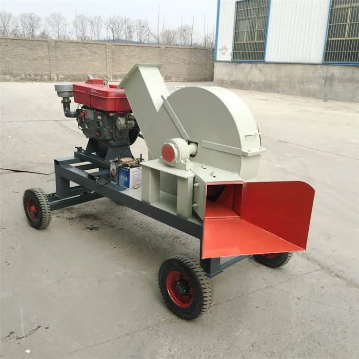 1t/h diesel engine disc wood chipping machine disk wood chipper for sale