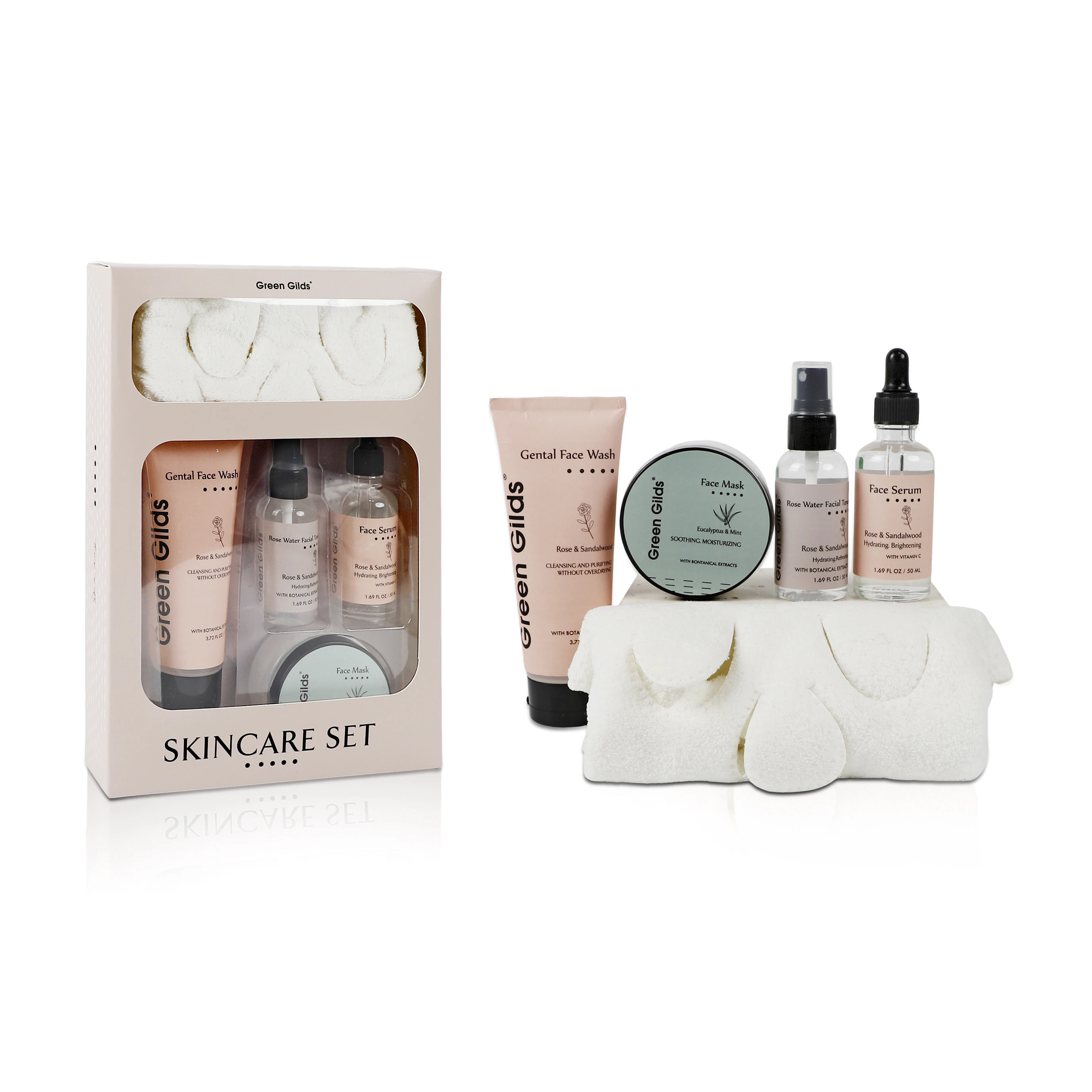 OEM/ODM Face Skin Care Set Whitening Skincare Private Label including Mask Cream Serum and Mist for Face Care