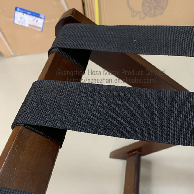 
Hotel Furniture Foldable Wooden Luggage Rack Folding Suitcase Holder 