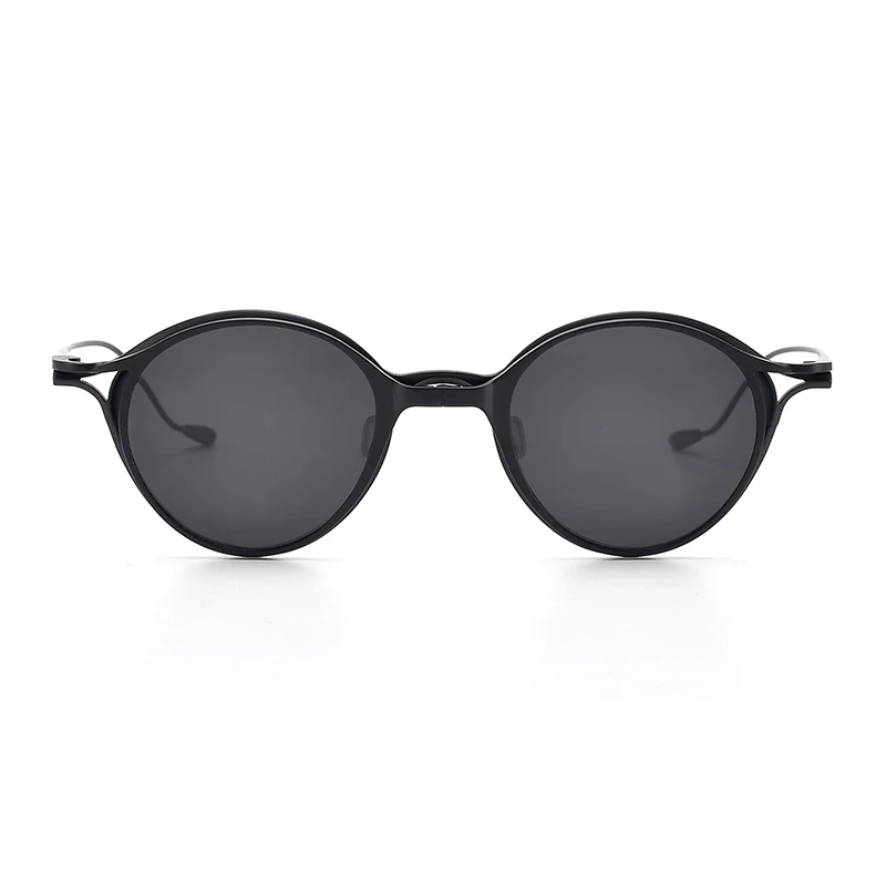 High-quality dual-purpose detachable sunglasses for men and women titanium round eye protection myopia glasses frame