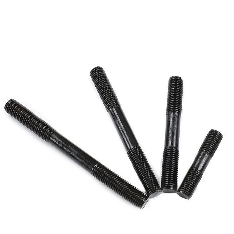 High Strength Stud Bolt with Screw Thread at Both Ends of Stud Bolt Stainless Steel Metric Studs B1=1.25d Black,zinc