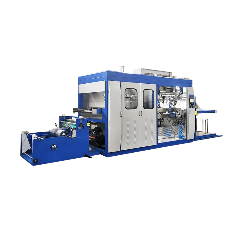 PLC Automatic PS Food Container Disposable Plastic vacuum Forming Machine