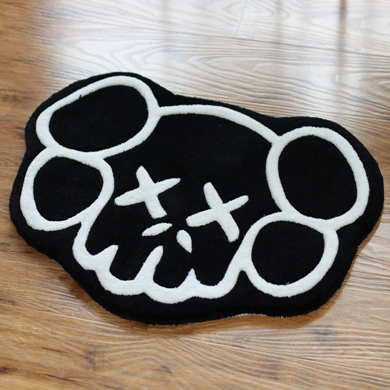 Large 3D Bape Rugs Cut Out Irregular Shape Luxury Carpets Hand Made Tufted Custom Rug