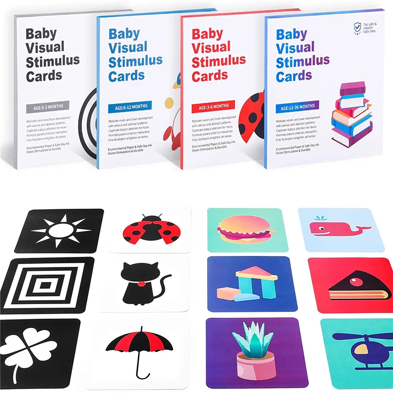 baby visual stimulation flash cards
