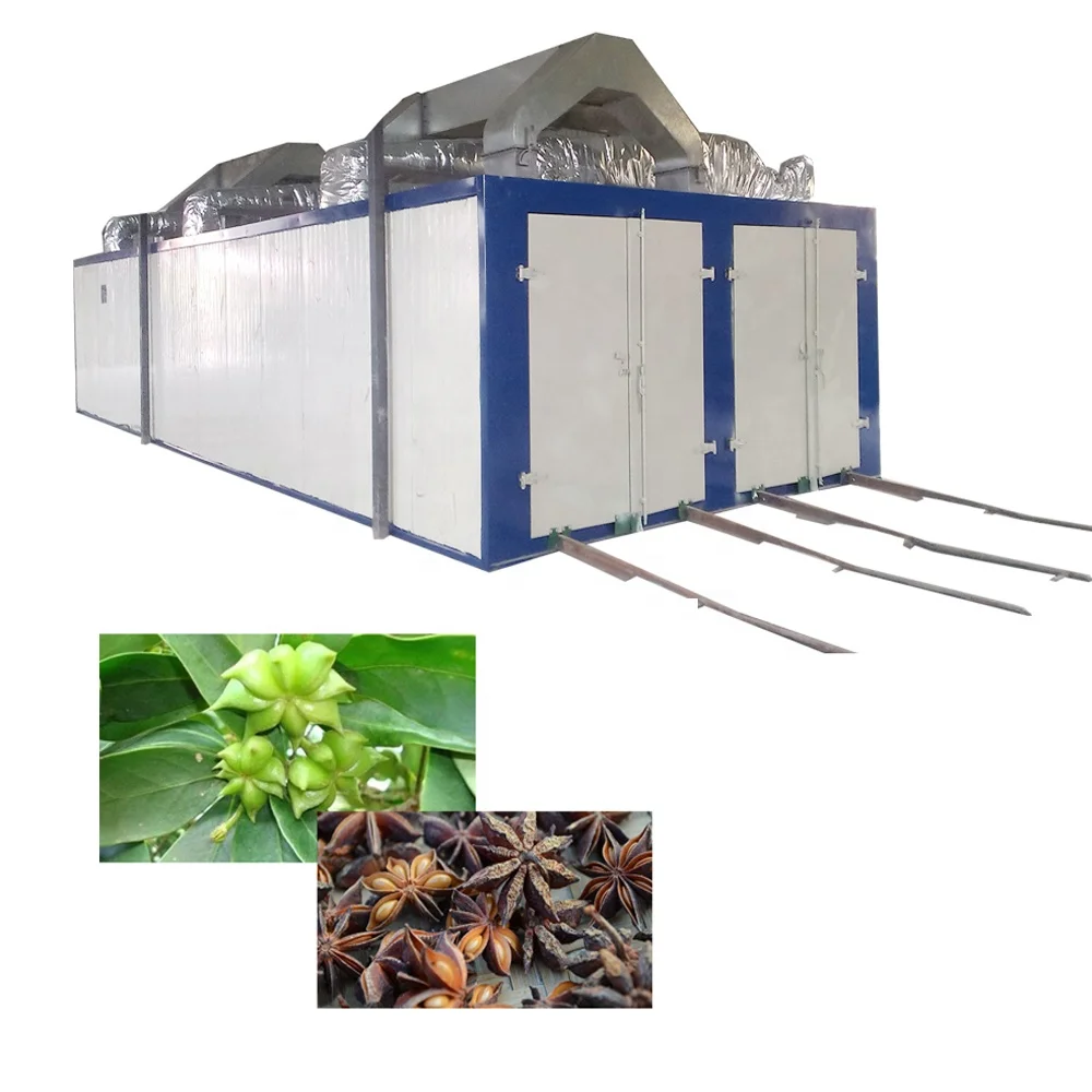 Medical Materials Dehydrator Machine Large Fruit Dryer Oven Tunnel Tray Drier Drying Oven Low Fuel Consumption Rotary Dryer 22kw