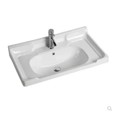 Factory Direct Sales Rectangle Sink Bathroom Vanities Ceramic Wash Basin Cabinet basin