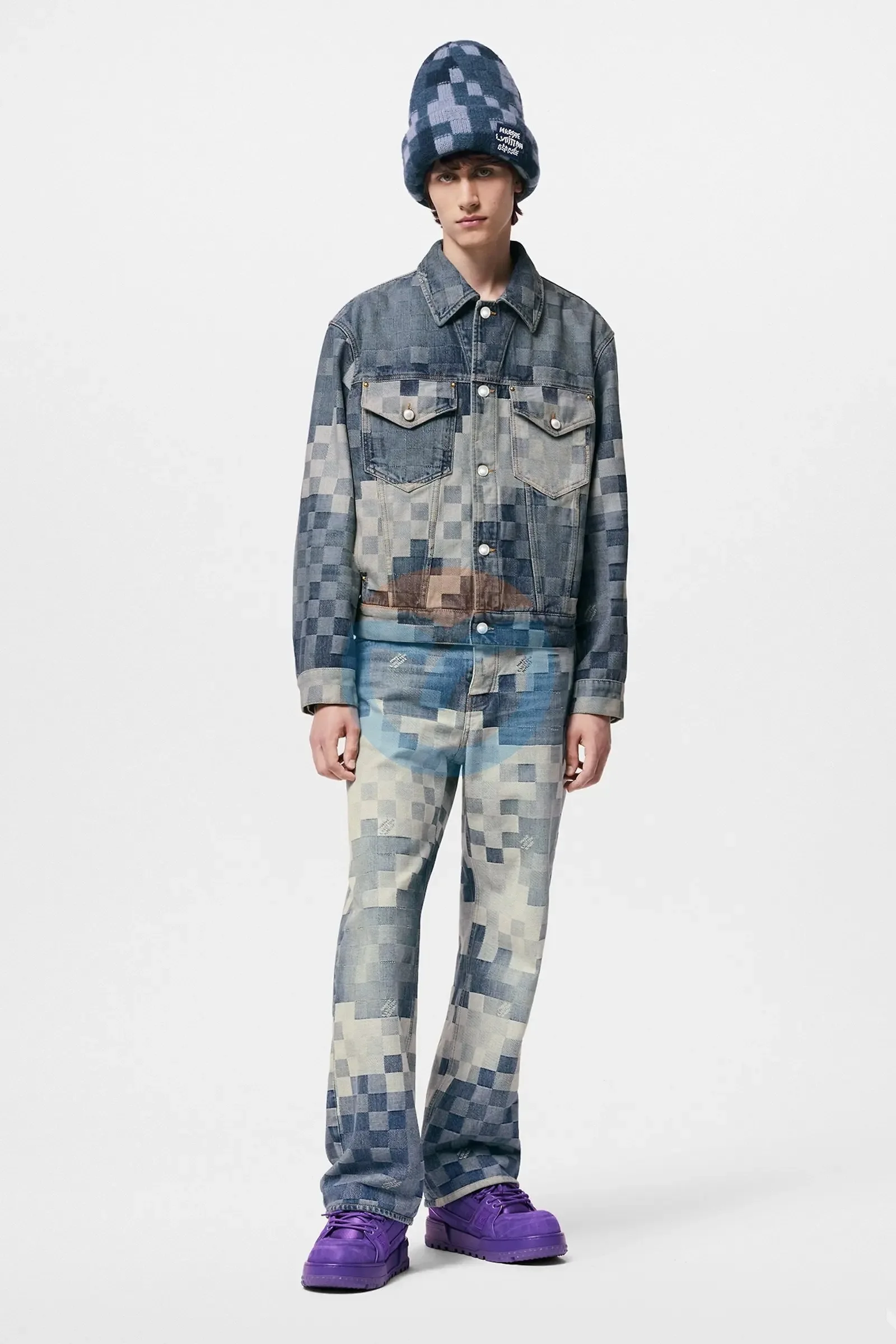 2024 ODM/OEM Custom Logo High Quality 100% Cotton Oversized Acid-Washed Denim Blouson Heated Fashion Jeans Jacket Men Autumn