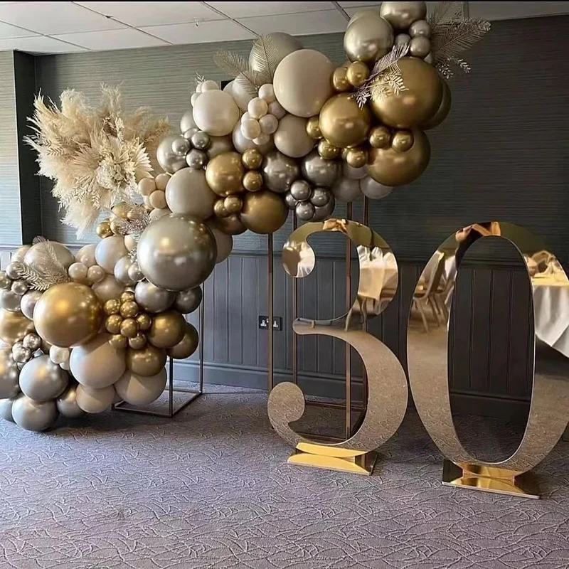 Birthday Gold Acrylic Numbers Backdrop House Number 3d Large Big  Acrylic Letters For parties Wedding
