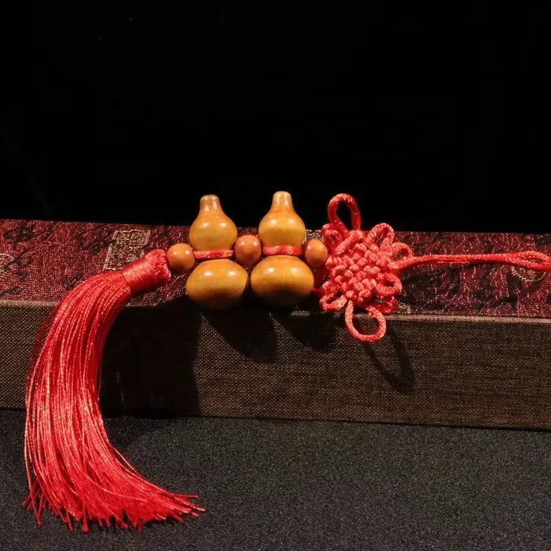 2023 Hot Sale Hanging Mahogany Carving Gourd Protection Lucky Fengshui