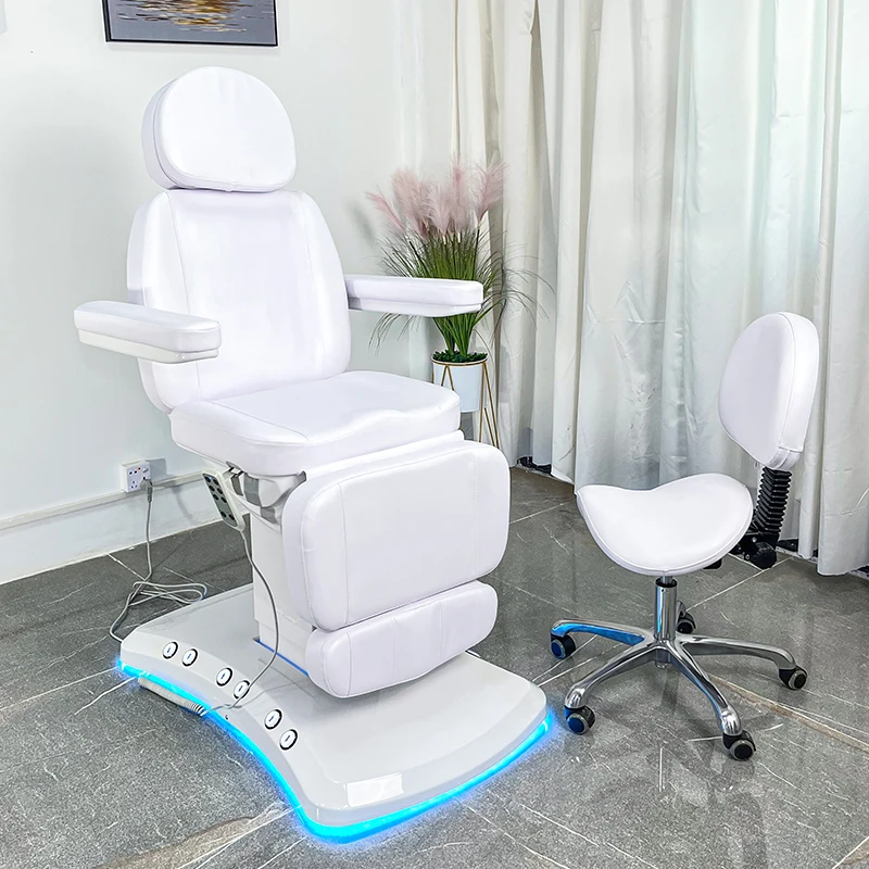 Modern Cheap Adjustable Therapy Spa Salon Cosmetic 3 Electric Motors Beauty Massage Table Facial Bed