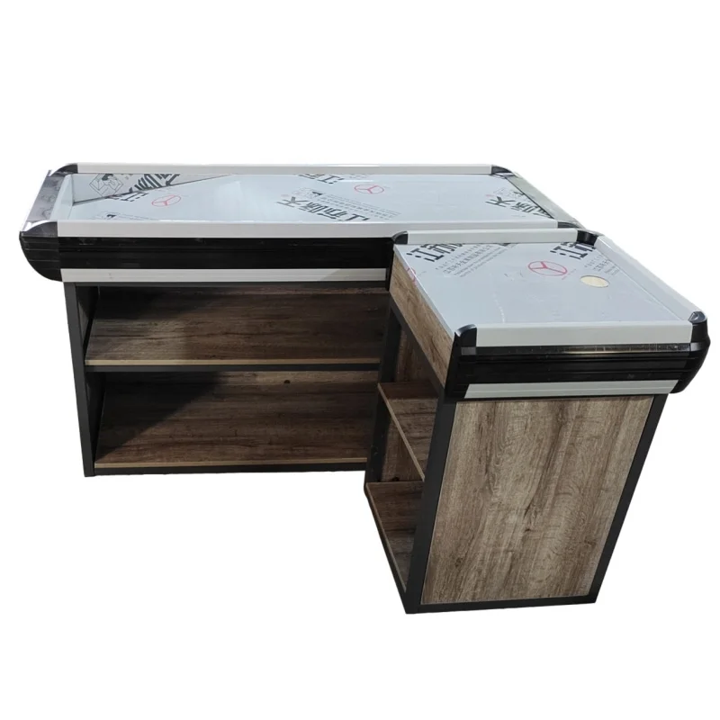 Custom Solid Wood Register Table Desk Retail Store Cash Counter Supermarket Checkout Count