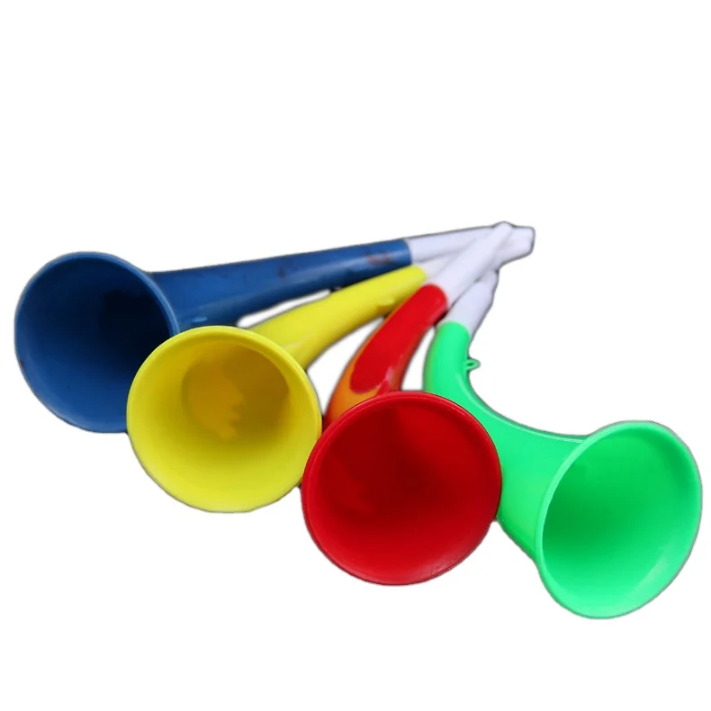 Promotional custom sports football fan plastic horn for sale