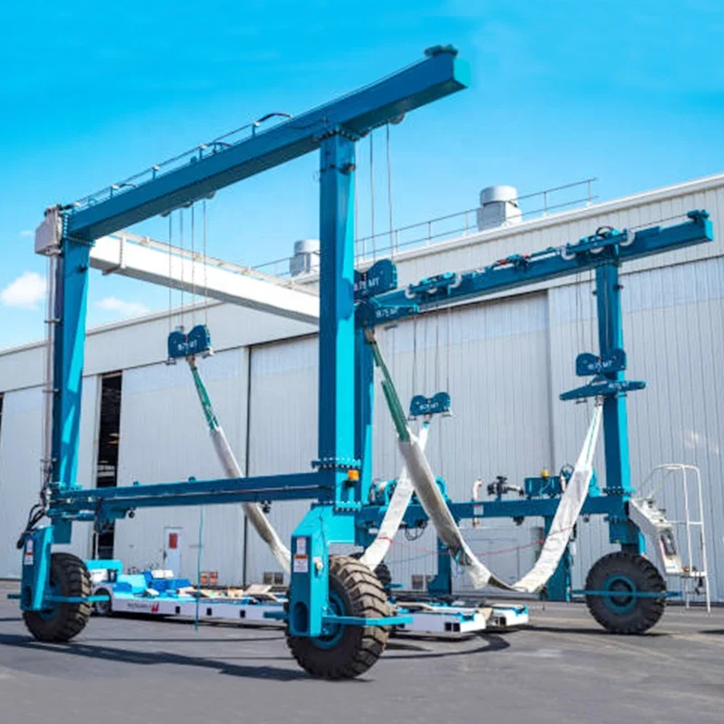 200 ton mobile boat hoist lift boat marine travel lift gantry crane machinery