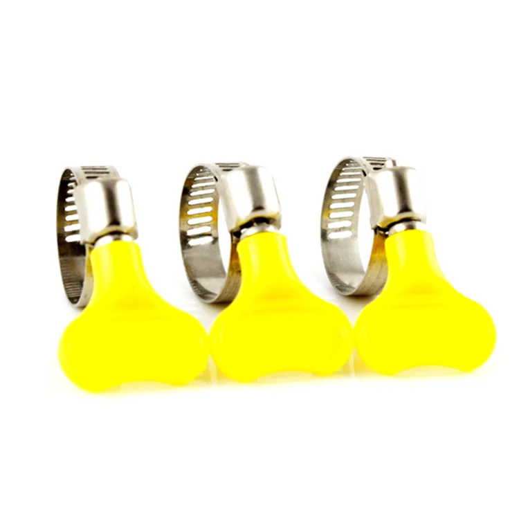 SS304 butterfly key adjustable turn key type hose clamp
