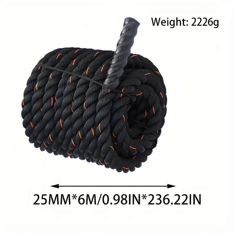 Factory Professional Exercise Fitness Customized Wholesale Polyester Fiber Material Customizable Size Color Logo Battle Ropes