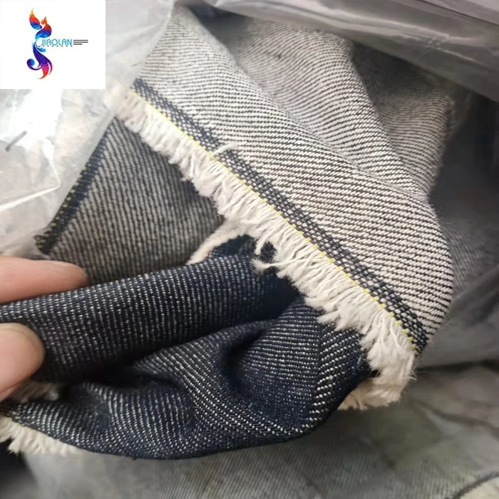 Kilo price woven denim stock in keqiao warehouse big quantity 3-15m denim cutting pieces denim jeans fabric